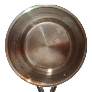 Pampered Chef stainless steel 3qt saucepan‎ riveted handle with lid